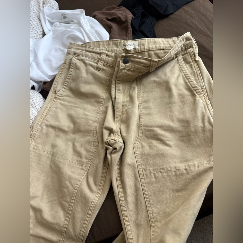 Madewell Tan Men's Double-Knee Workwear Utility Pants